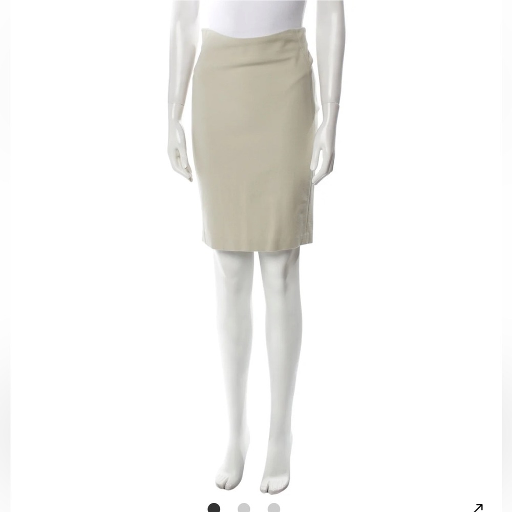 Diane Von Furstenberg Light Beige Pencil Skirt